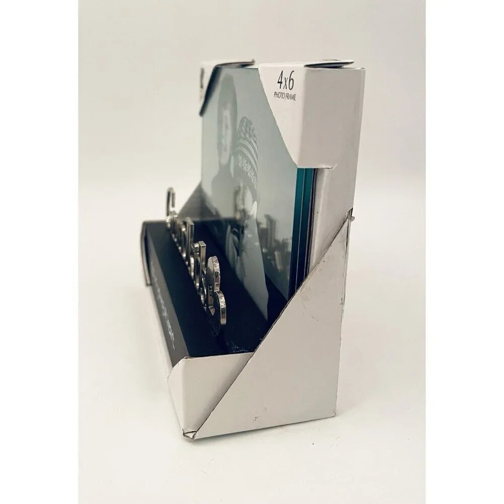 Grandkids Photo Frame 4x6 Picture Shelf Table Desk 3D Glass Grandparents Gift